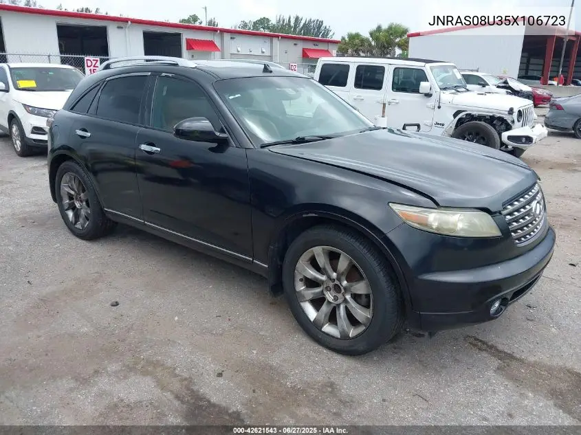 2005 Infiniti Fx35 VIN: JNRAS08U35X106723 Lot: 42621543