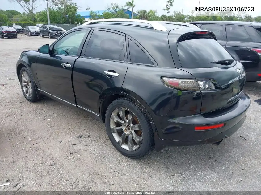 2005 Infiniti Fx35 VIN: JNRAS08U35X106723 Lot: 42621543