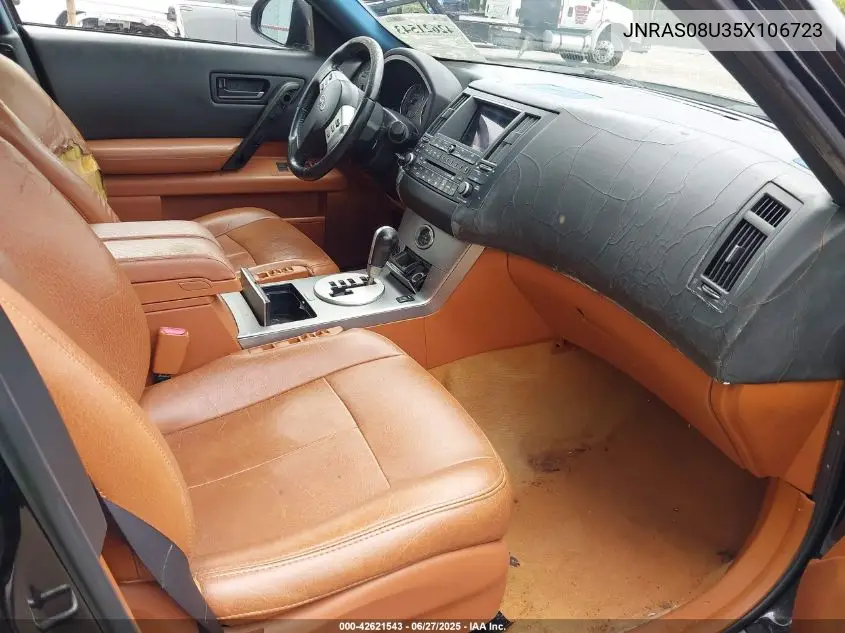 2005 Infiniti Fx35 VIN: JNRAS08U35X106723 Lot: 42621543