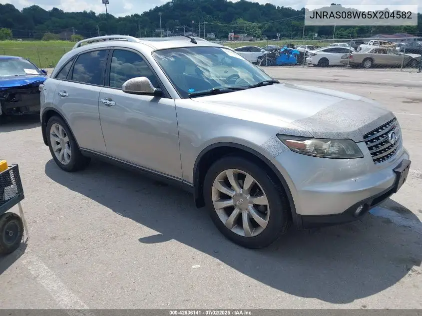 2005 Infiniti Fx35 VIN: JNRAS08W65X204582 Lot: 42636141