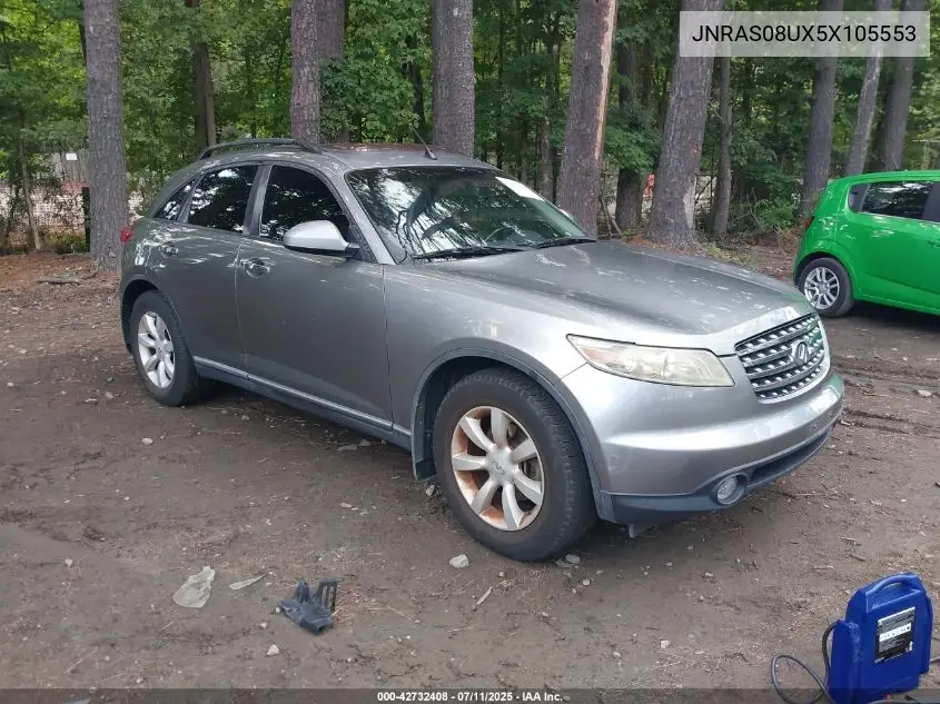 2005 Infiniti Fx35 VIN: JNRAS08UX5X105553 Lot: 42732408