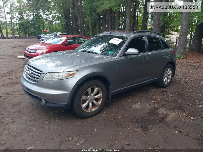 2005 Infiniti Fx35 VIN: JNRAS08UX5X105553 Lot: 42732408