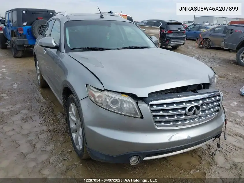 2006 Infiniti Fx35 VIN: JNRAS08W46X207899 Lot: 12287054