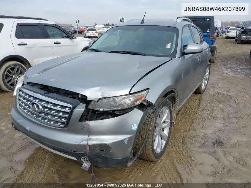 2006 Infiniti Fx35 VIN: JNRAS08W46X207899 Lot: 12287054