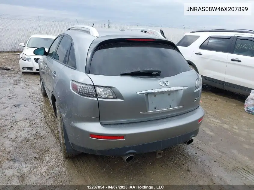 2006 Infiniti Fx35 VIN: JNRAS08W46X207899 Lot: 12287054