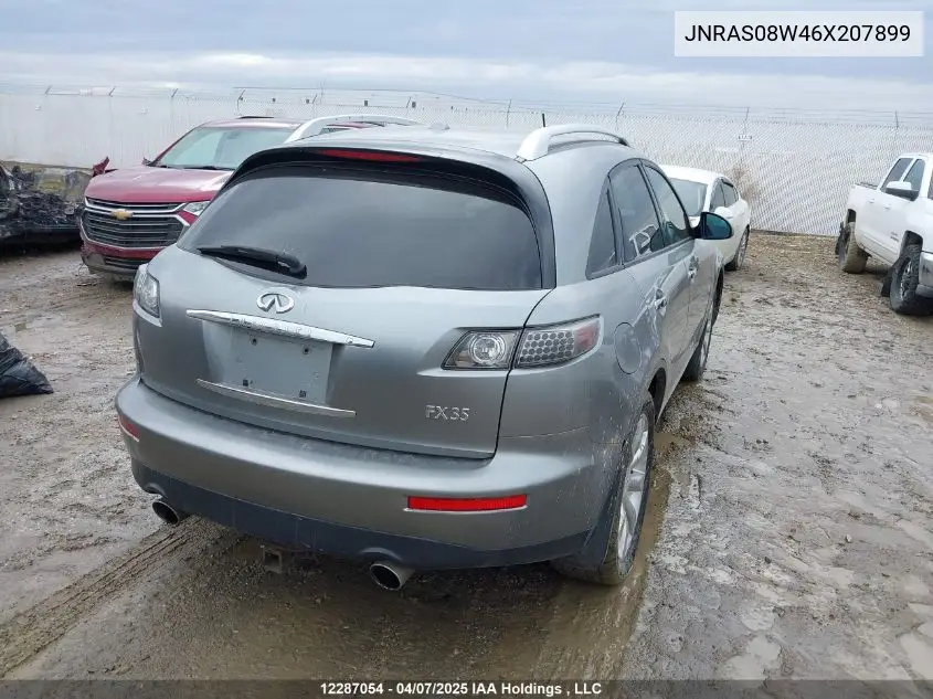 2006 Infiniti Fx35 VIN: JNRAS08W46X207899 Lot: 12287054