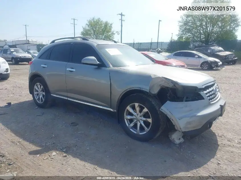 2007 Infiniti Fx35 VIN: JNRAS08W97X201579 Lot: 42091615