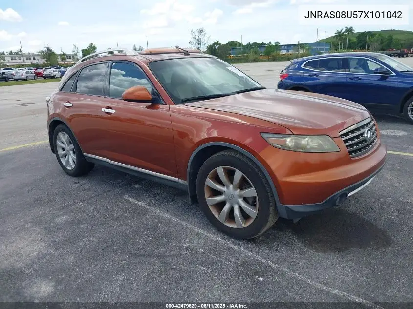 2007 Infiniti Fx35 VIN: JNRAS08U57X101042 Lot: 42479620
