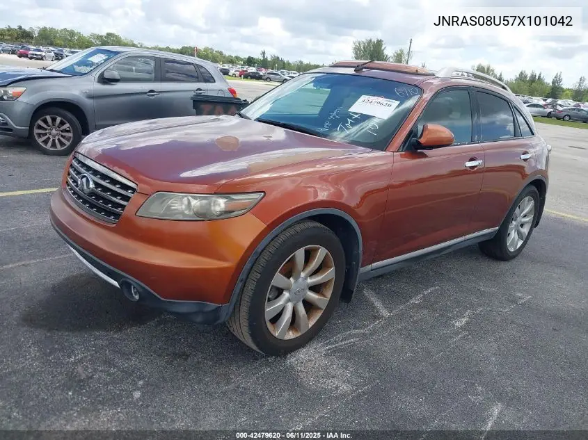 2007 Infiniti Fx35 VIN: JNRAS08U57X101042 Lot: 42479620