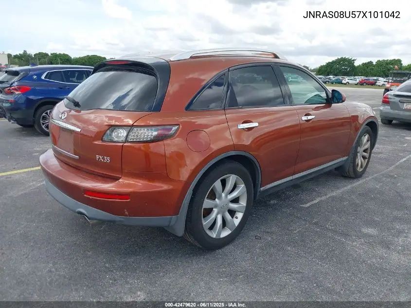 2007 Infiniti Fx35 VIN: JNRAS08U57X101042 Lot: 42479620