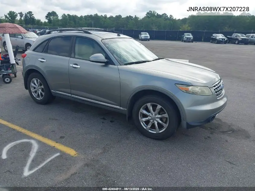 2007 Infiniti Fx35 VIN: JNRAS08WX7X207228 Lot: 42484811