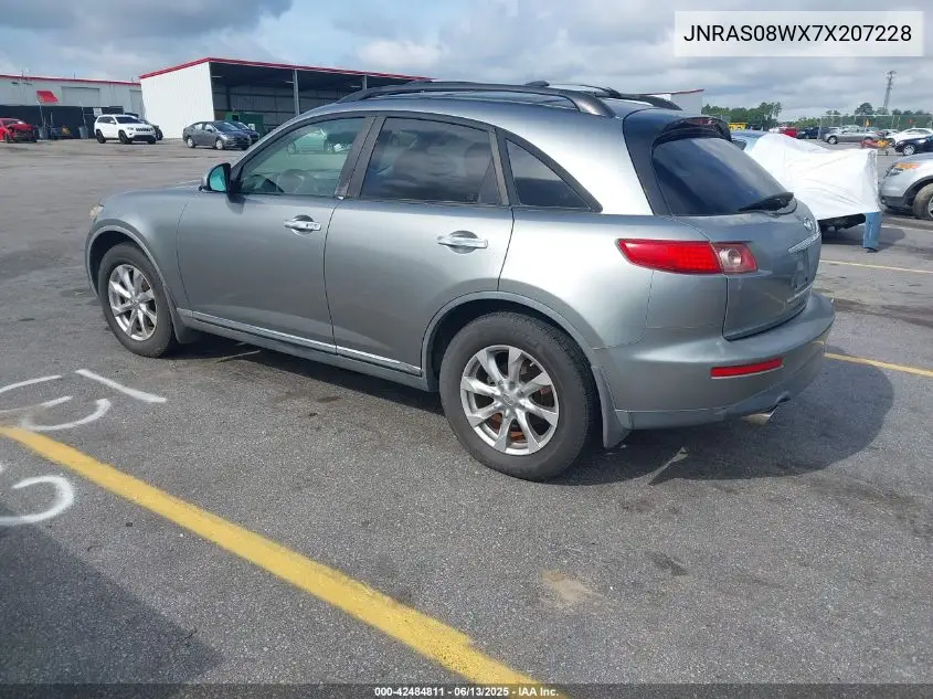 2007 Infiniti Fx35 VIN: JNRAS08WX7X207228 Lot: 42484811