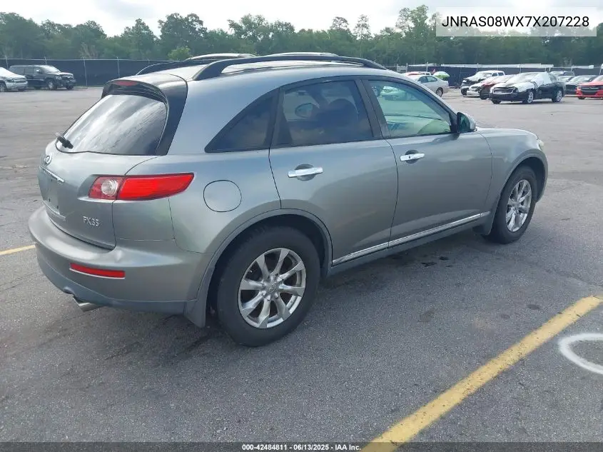 2007 Infiniti Fx35 VIN: JNRAS08WX7X207228 Lot: 42484811