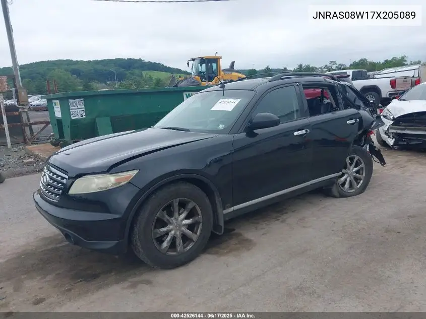 2007 Infiniti Fx35 VIN: JNRAS08W17X205089 Lot: 42526144