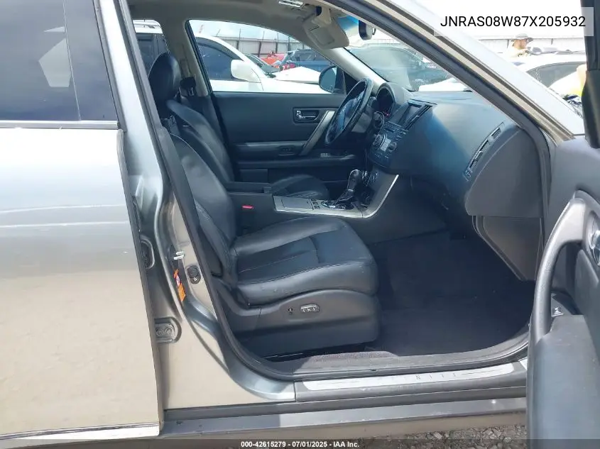 2007 Infiniti Fx35 VIN: JNRAS08W87X205932 Lot: 42615279