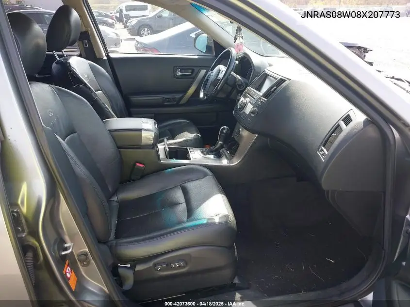 2008 Infiniti Fx35 VIN: JNRAS08W08X207773 Lot: 42073600