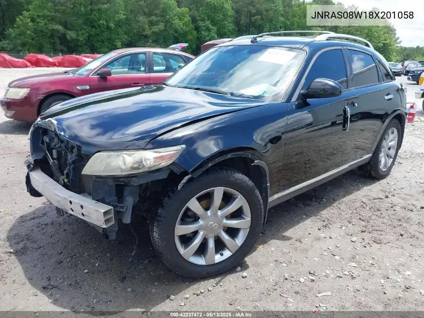 2008 Infiniti Fx35 VIN: JNRAS08W18X201058 Lot: 42237472