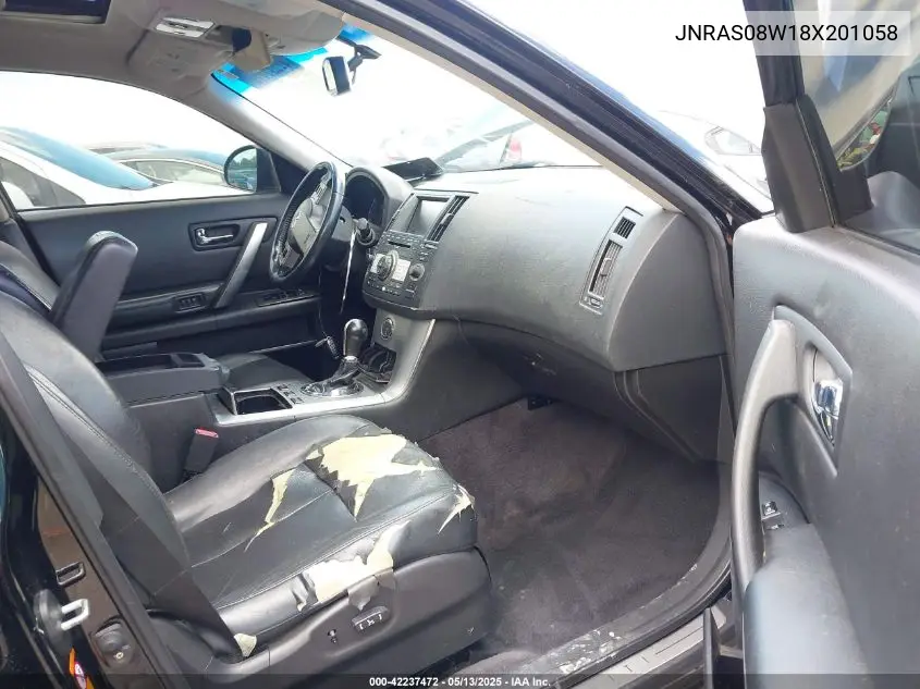 2008 Infiniti Fx35 VIN: JNRAS08W18X201058 Lot: 42237472