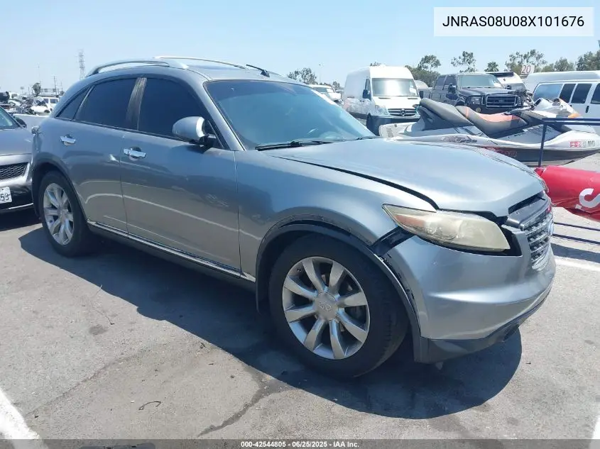 2008 Infiniti Fx35 VIN: JNRAS08U08X101676 Lot: 42544805