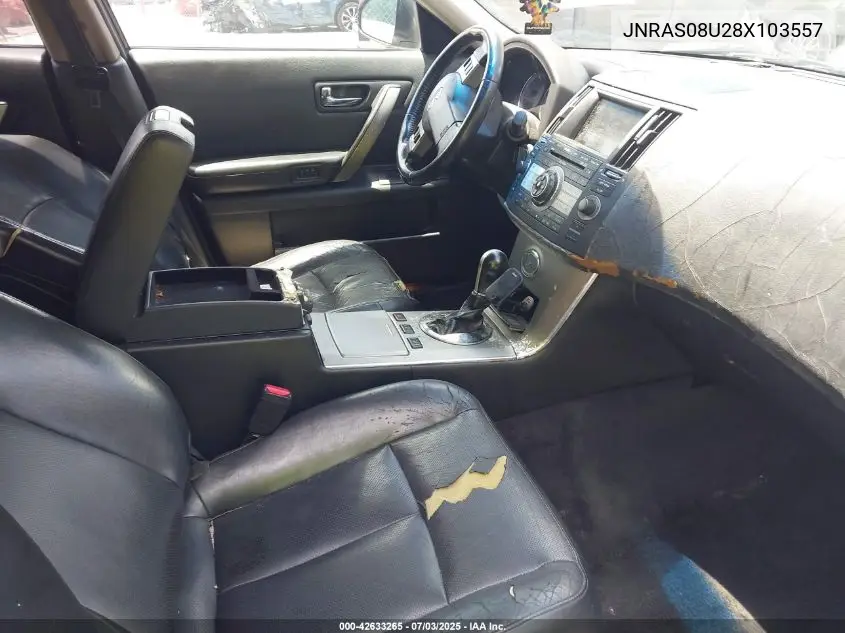2008 Infiniti Fx35 VIN: JNRAS08U28X103557 Lot: 42633265