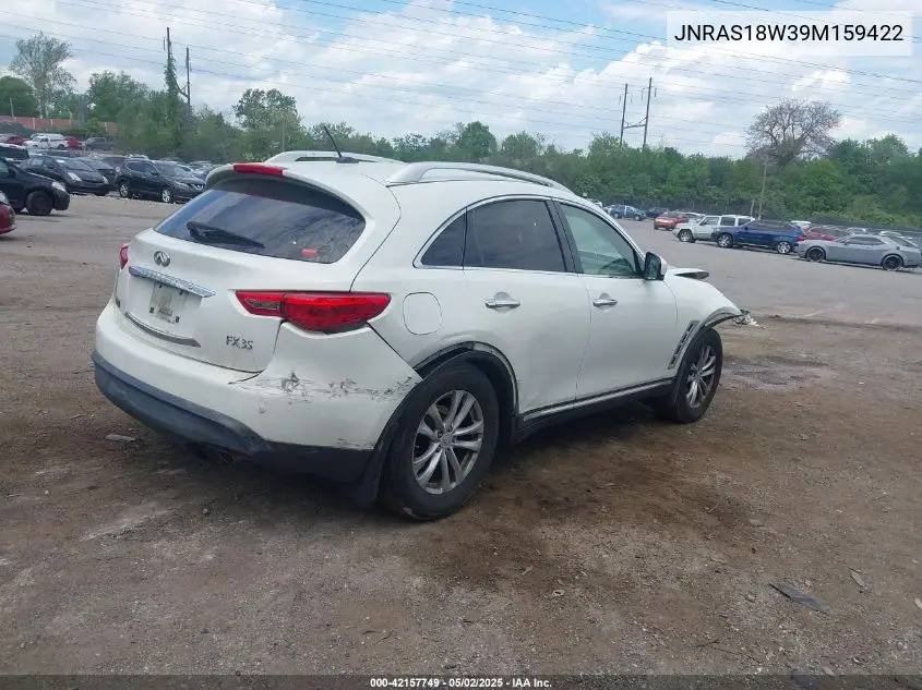2009 Infiniti Fx35 VIN: JNRAS18W39M159422 Lot: 42157749