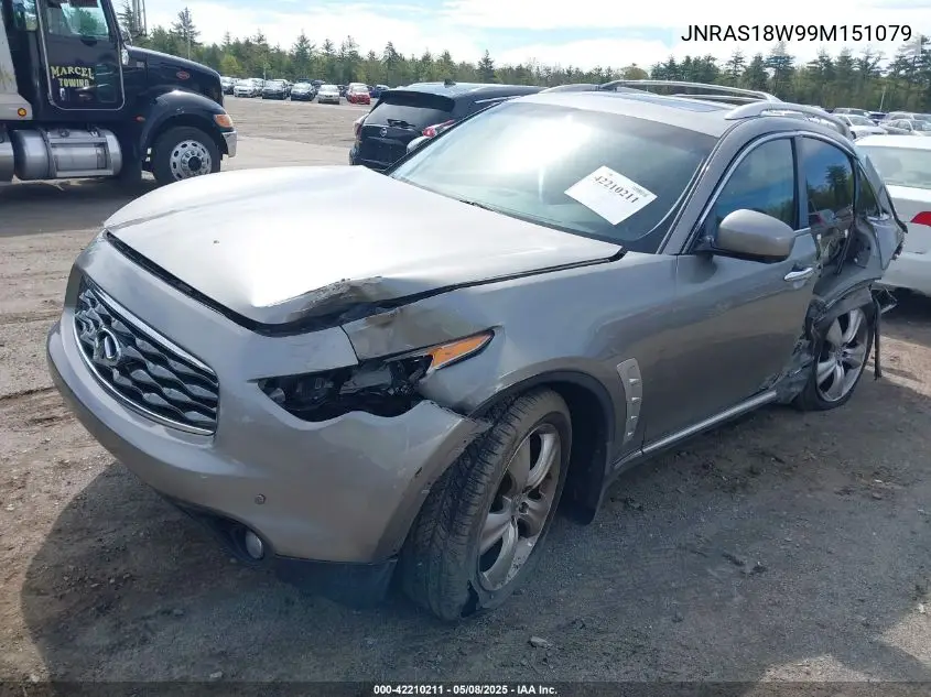 2009 Infiniti Fx35 VIN: JNRAS18W99M151079 Lot: 42210211