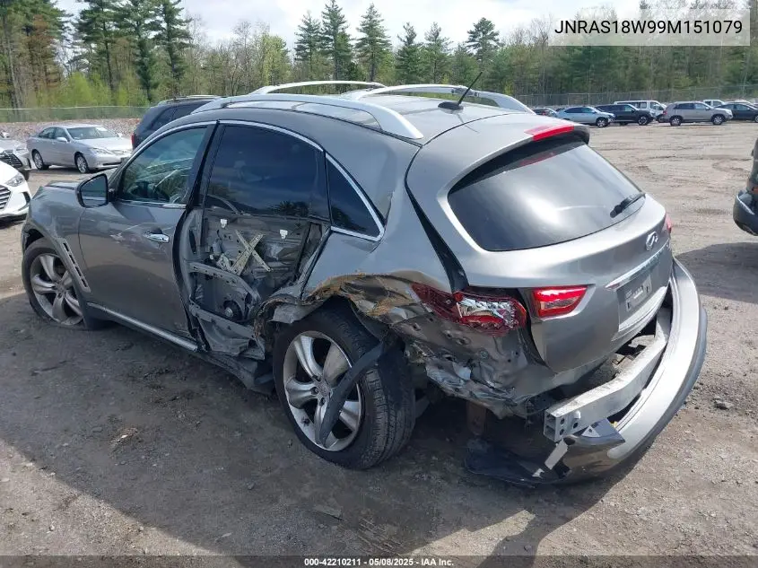 2009 Infiniti Fx35 VIN: JNRAS18W99M151079 Lot: 42210211
