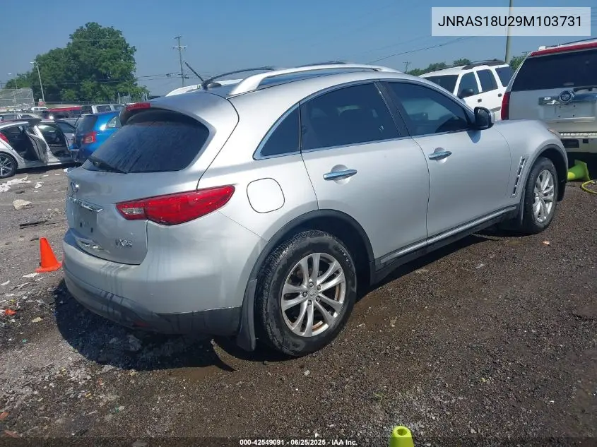 2009 Infiniti Fx35 VIN: JNRAS18U29M103731 Lot: 42549091