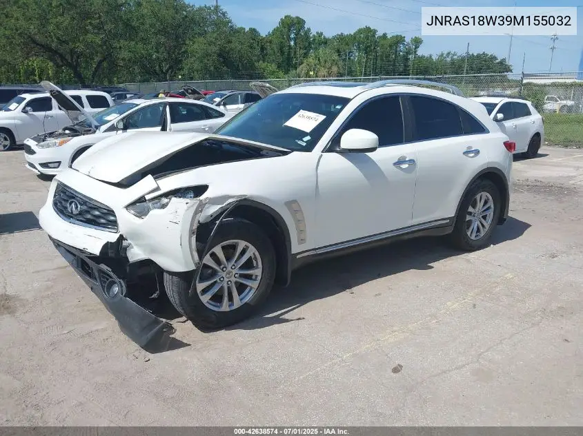 2009 Infiniti Fx35 VIN: JNRAS18W39M155032 Lot: 42638574