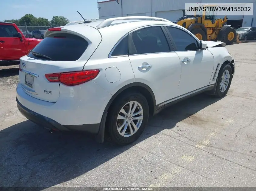 2009 Infiniti Fx35 VIN: JNRAS18W39M155032 Lot: 42638574