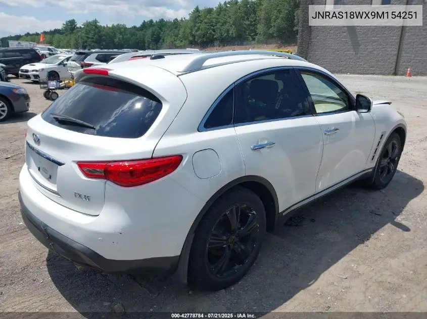 2009 Infiniti Fx35 VIN: JNRAS18WX9M154251 Lot: 42778784