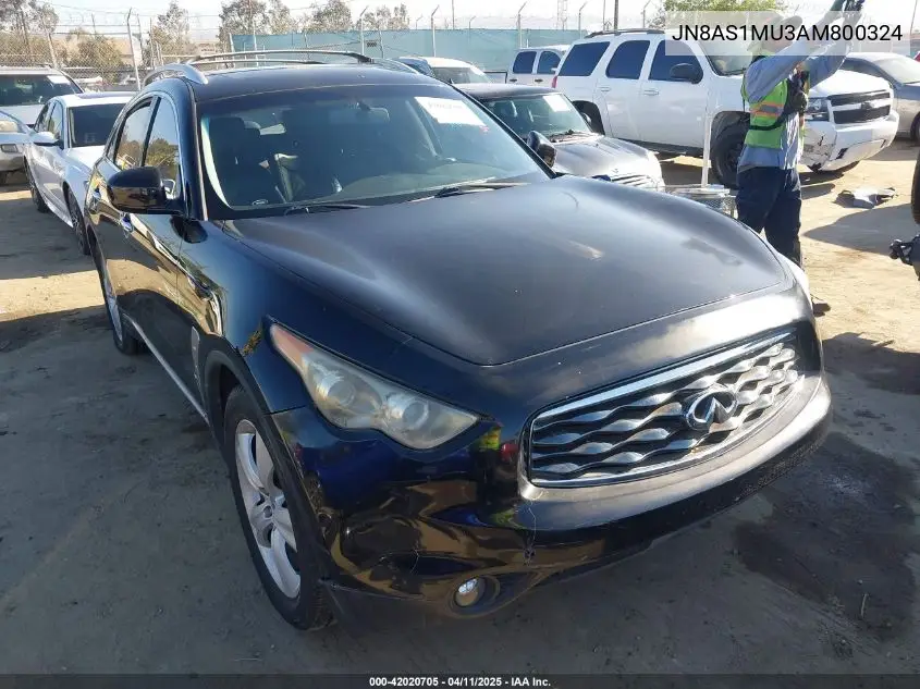 2010 Infiniti Fx35 VIN: JN8AS1MU3AM800324 Lot: 42020705