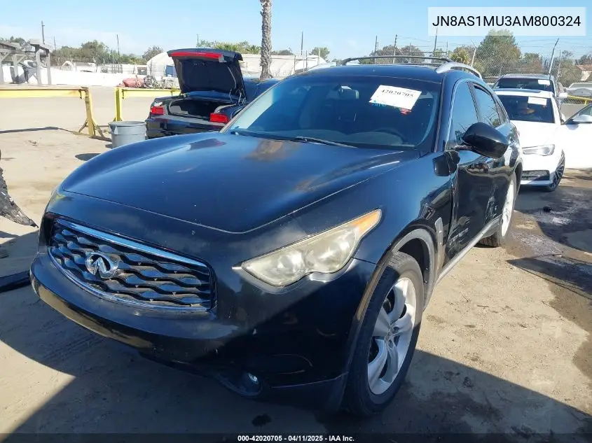 2010 Infiniti Fx35 VIN: JN8AS1MU3AM800324 Lot: 42020705