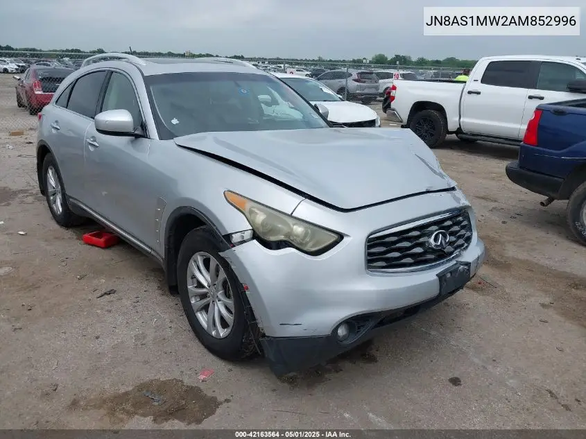 2010 Infiniti Fx35 VIN: JN8AS1MW2AM852996 Lot: 42163564