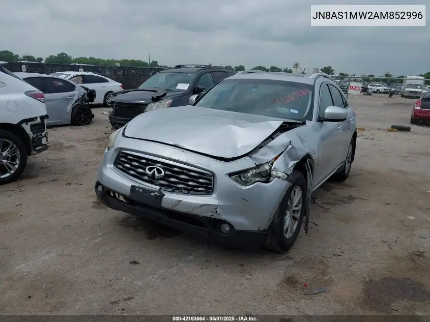 2010 Infiniti Fx35 VIN: JN8AS1MW2AM852996 Lot: 42163564