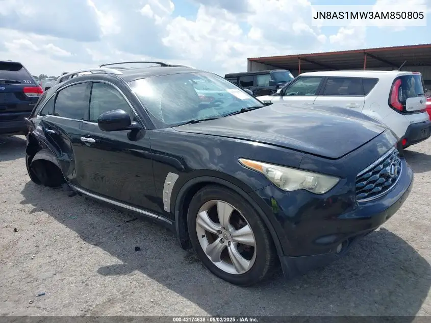 2010 Infiniti Fx35 VIN: JN8AS1MW3AM850805 Lot: 42174638