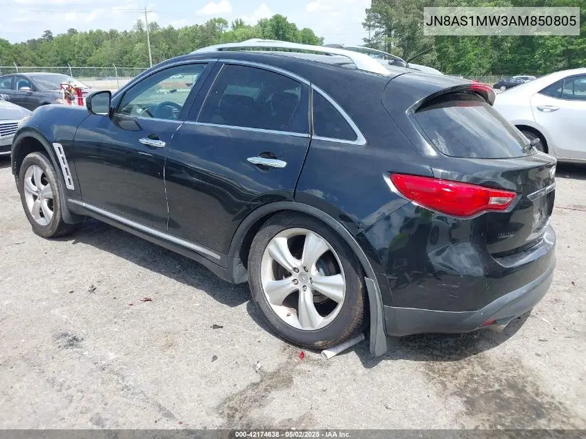 2010 Infiniti Fx35 VIN: JN8AS1MW3AM850805 Lot: 42174638