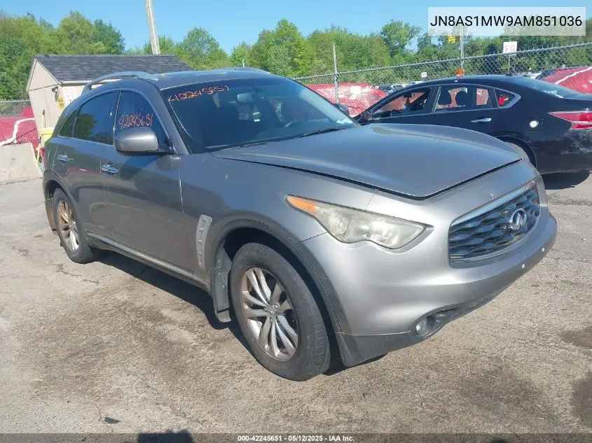 2010 Infiniti Fx35 VIN: JN8AS1MW9AM851036 Lot: 42245651