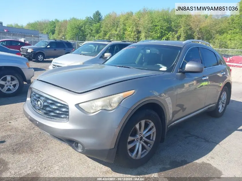 2010 Infiniti Fx35 VIN: JN8AS1MW9AM851036 Lot: 42245651
