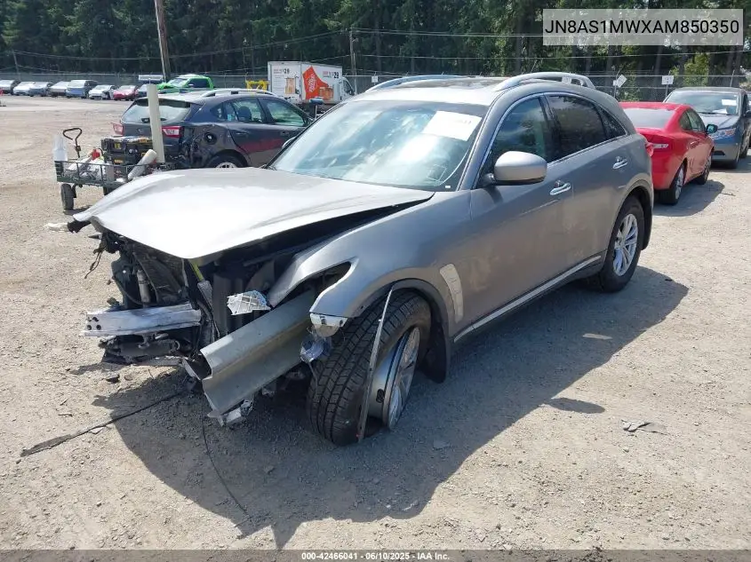 2010 Infiniti Fx35 VIN: JN8AS1MWXAM850350 Lot: 42466041