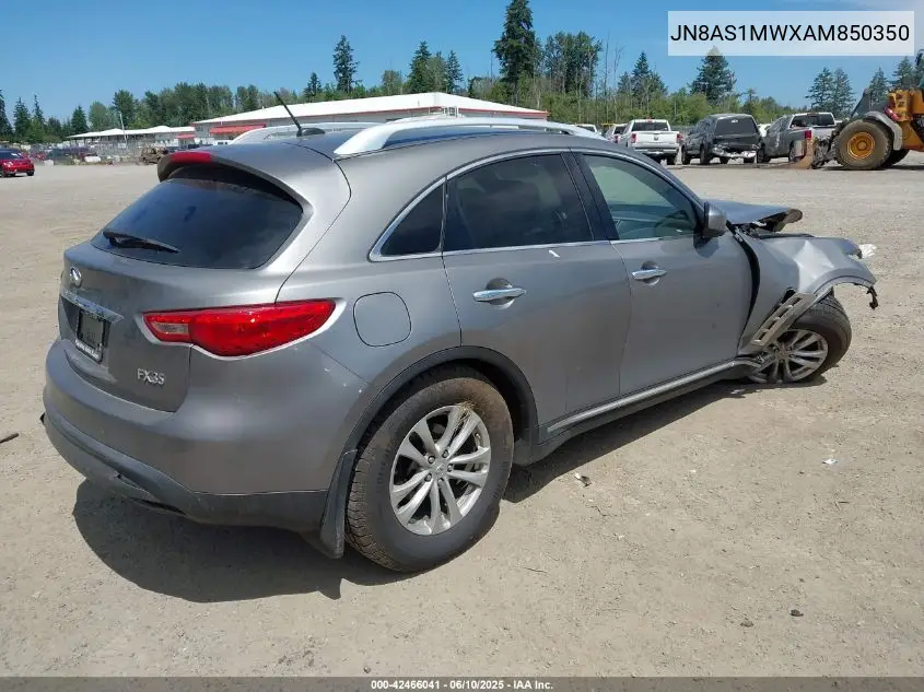 2010 Infiniti Fx35 VIN: JN8AS1MWXAM850350 Lot: 42466041