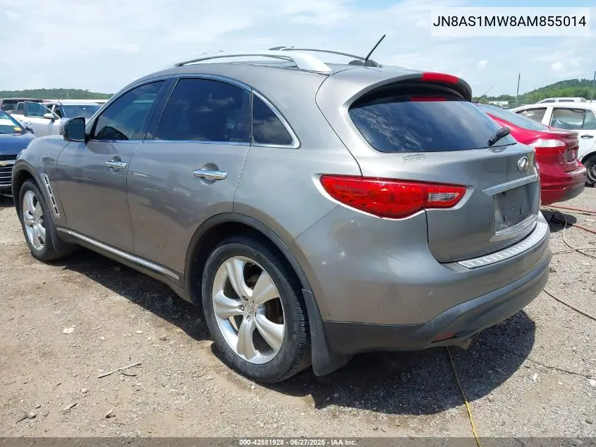 2010 Infiniti Fx35 VIN: JN8AS1MW8AM855014 Lot: 42581928