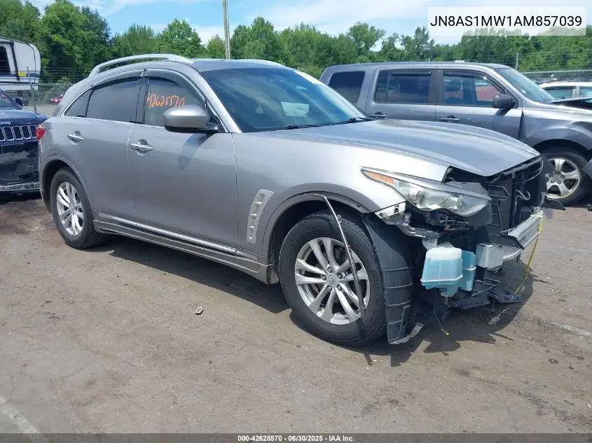 2010 Infiniti Fx35 VIN: JN8AS1MW1AM857039 Lot: 42625570