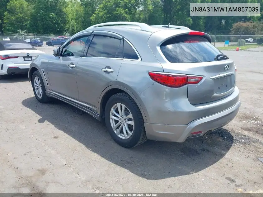 2010 Infiniti Fx35 VIN: JN8AS1MW1AM857039 Lot: 42625570