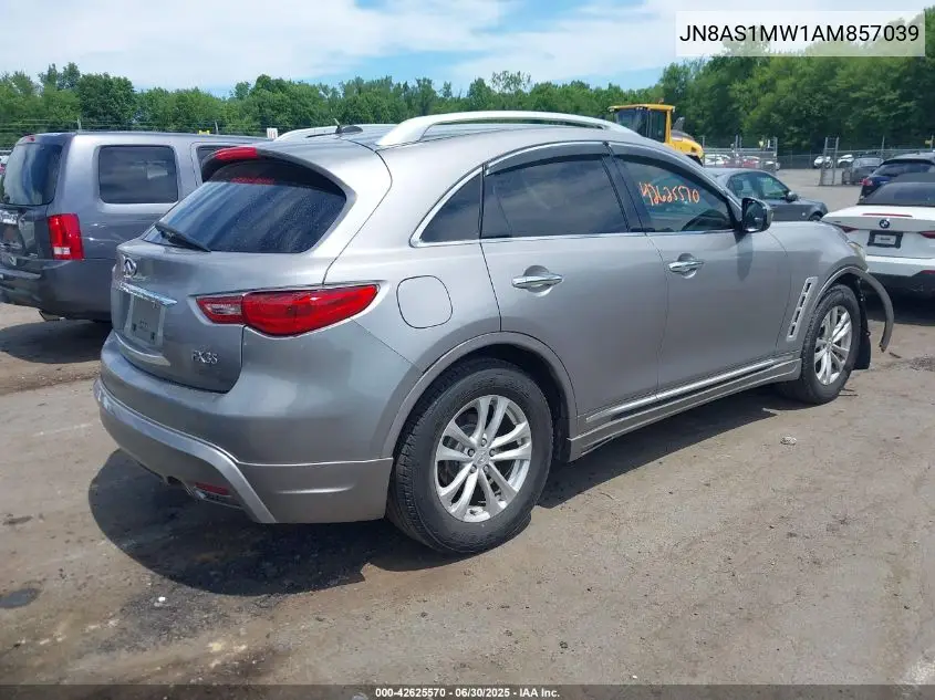 2010 Infiniti Fx35 VIN: JN8AS1MW1AM857039 Lot: 42625570
