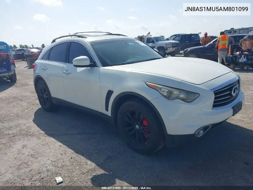 2010 Infiniti Fx35 VIN: JN8AS1MU5AM801099 Lot: 42721893