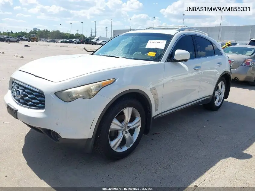 2010 Infiniti Fx35 VIN: JN8AS1MW9AM855331 Lot: 42825073