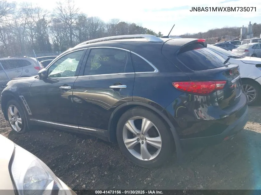 2011 Infiniti Fx35 VIN: JN8AS1MWXBM735071 Lot: 41473156