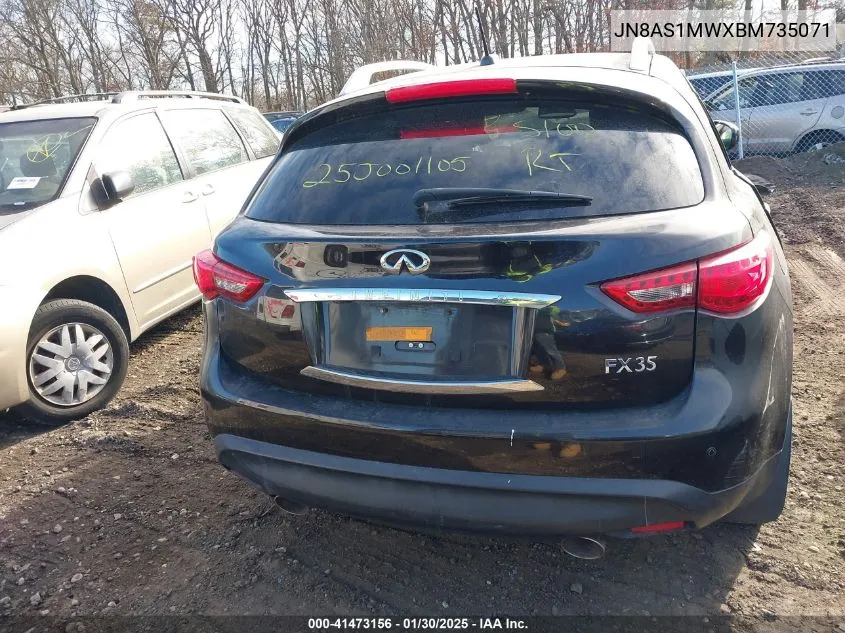 2011 Infiniti Fx35 VIN: JN8AS1MWXBM735071 Lot: 41473156