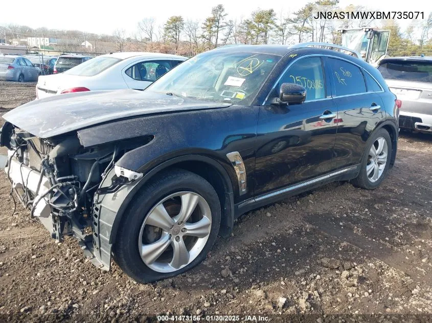 2011 Infiniti Fx35 VIN: JN8AS1MWXBM735071 Lot: 41473156